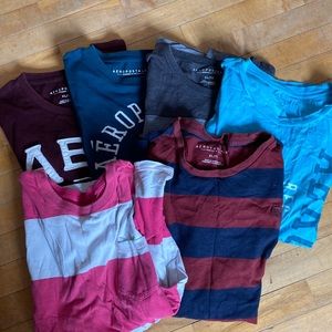 Lot of 6 Aeropostale men’s short sleeve shirts